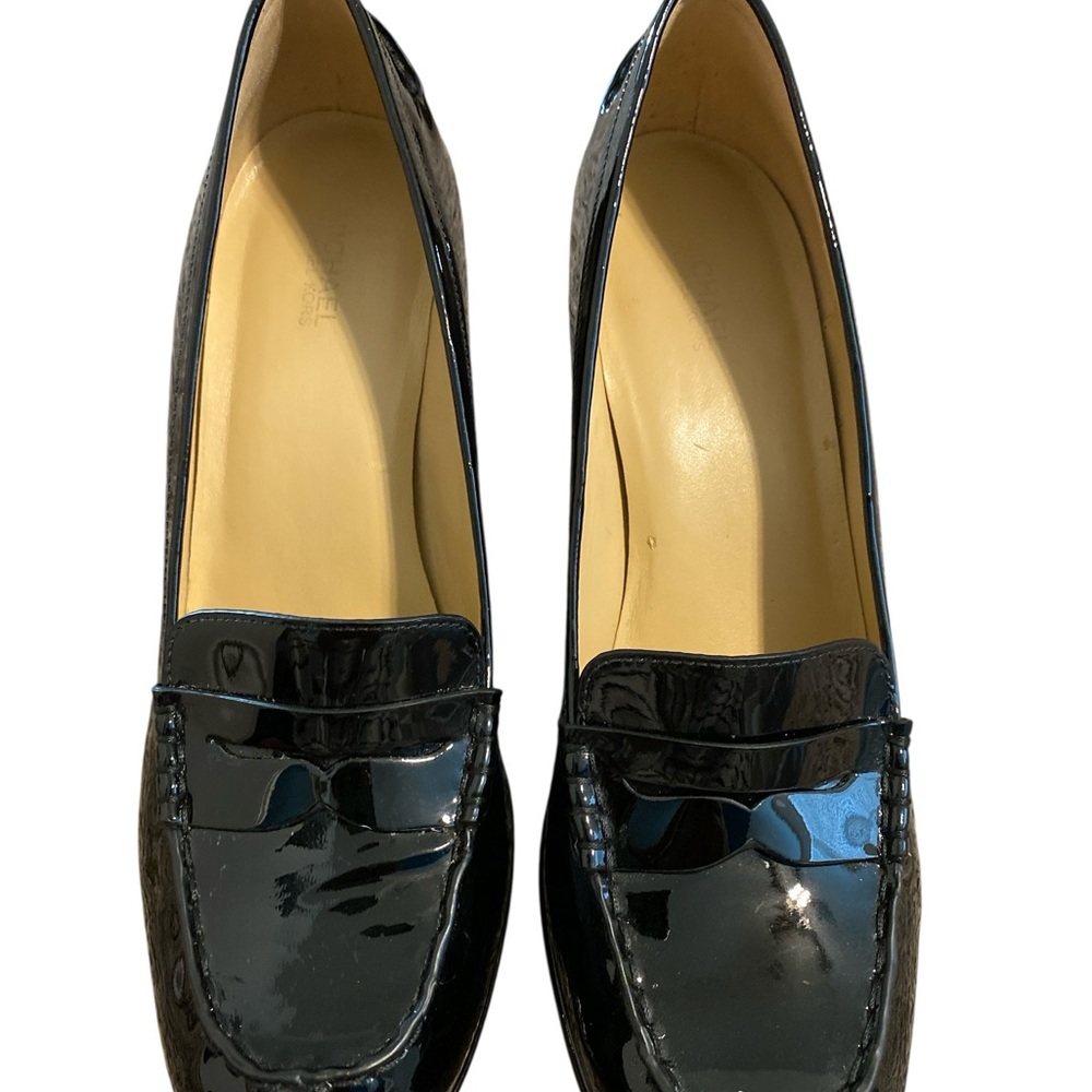 Michael Kors Shiny Black Loafers